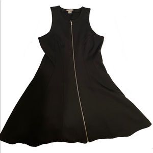 Bar III | Zip-Up Black Dress